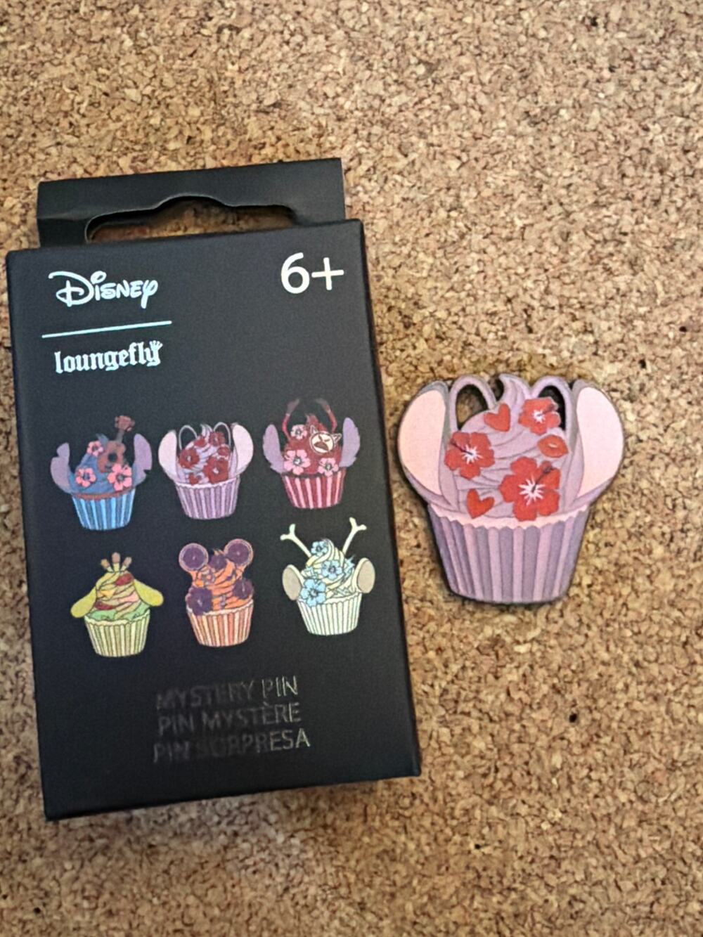Loungefly Stitch Cupcake Angel Mystery box pins NIB